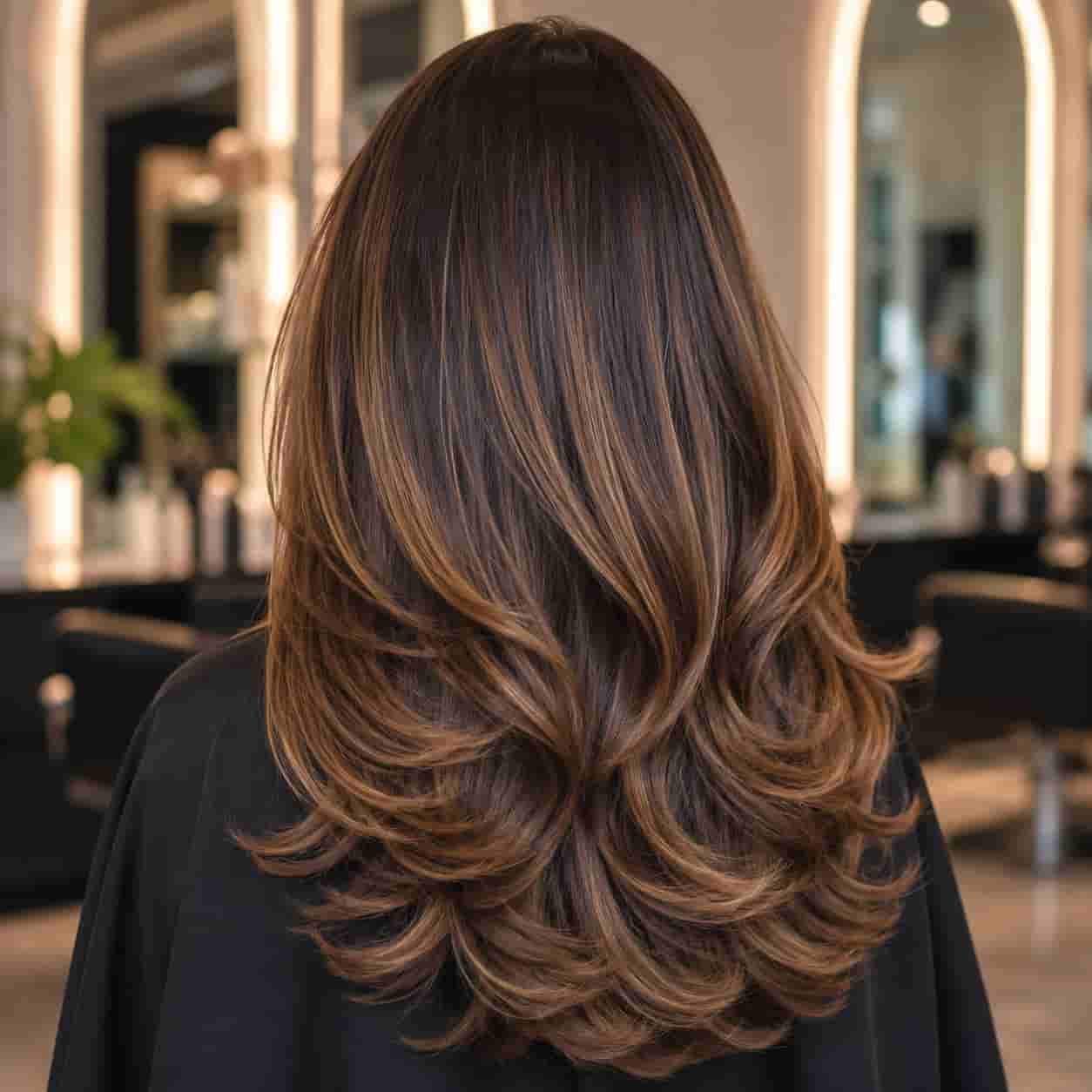 Salon blowout styling in Coimbatore